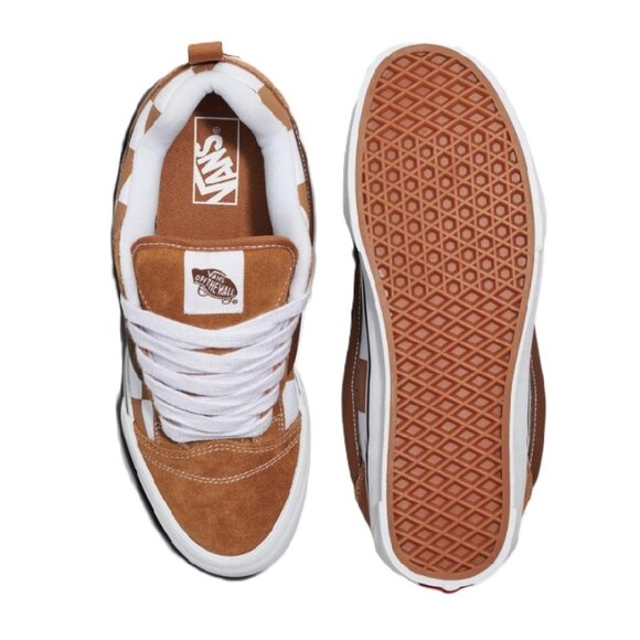 NIB - Vans Knu Skool Mega Check Brown Shoes – Men’s US 10.5 / Women’s US 12 main image 5